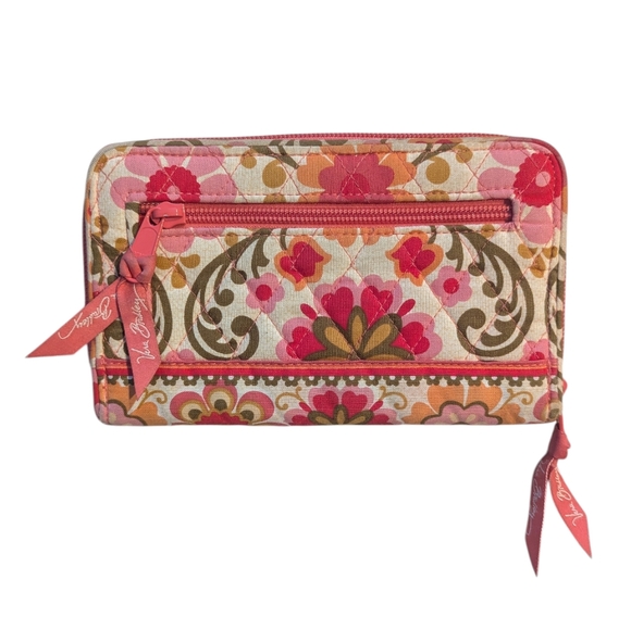 VERA BRADLEY Turn Lock Wallet In Folkloric - Picture 2 of 7